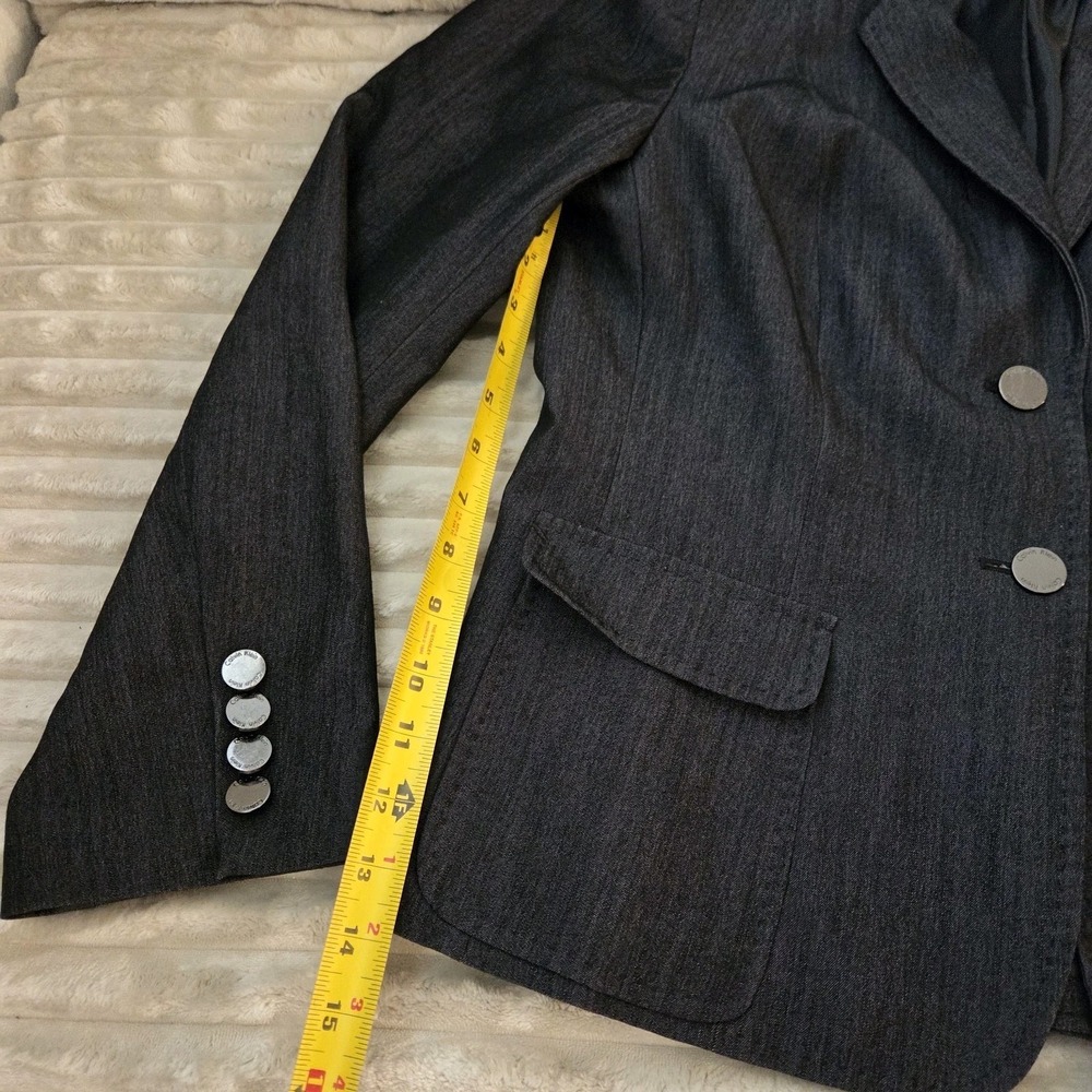 Calvin Klein 14P Blazer Pants Womens Charcoal Grey Two Button Suit Set - Picture 7 of 16